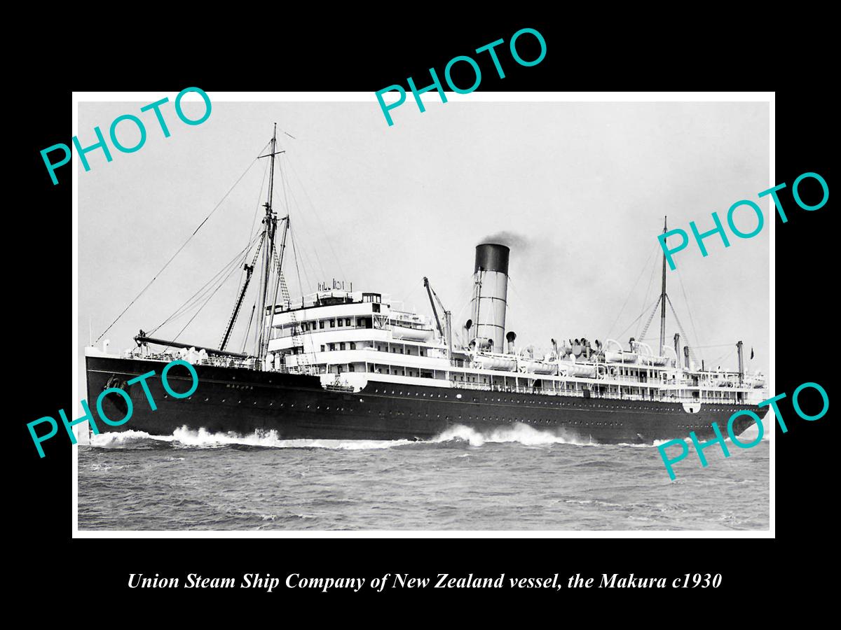 OLD HISTORIC PHOTO UNION STEAM SHIP Co OF NEW ZEALAND