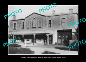 OLD LARGE HISTORIC PHOTO KADINA SOUTH AUSTRALIA, THE POLICE STATION c1911