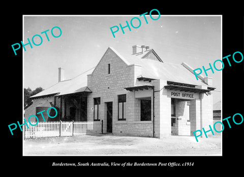 OLD LARGE HISTORIC PHOTO BORDERTOWN SOUTH AUSTRALIA, THE POST OFFICE c1914