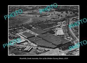 OLD LARGE HISTORIC PHOTO WOODVILLE SOUTH AUSTRALIA, GMH HOLDEN CAR FACTORY 1939