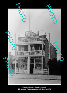 OLD LARGE HISTORIC PHOTO NORTH ADELAIDE SOUTH AUSTRALIA, THE LAWSON STORE 1916