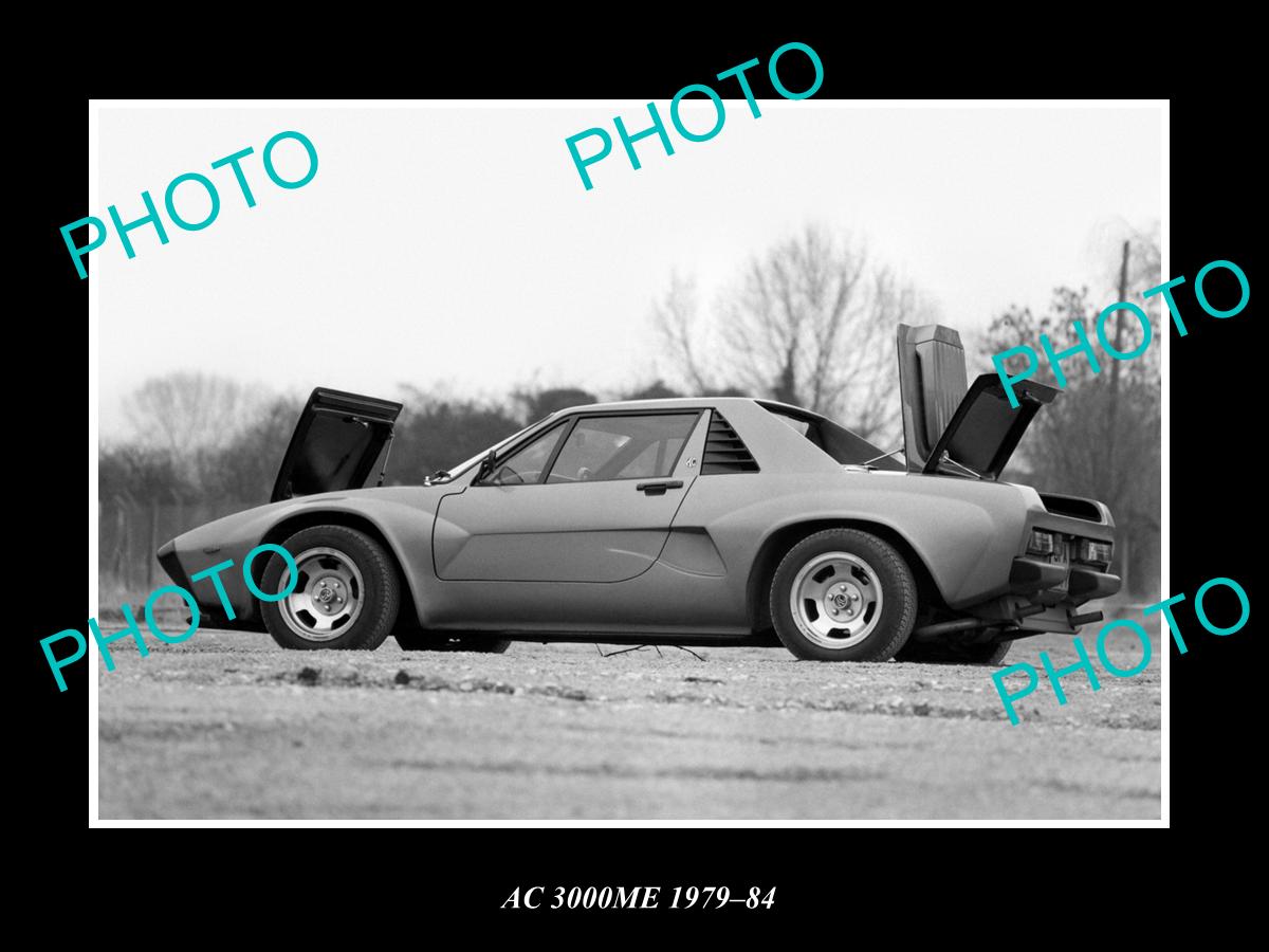 OLD LARGE HISTORIC PHOTO OF 1979 AC 3000ME CAR LAUNCH PRESS PHOTO