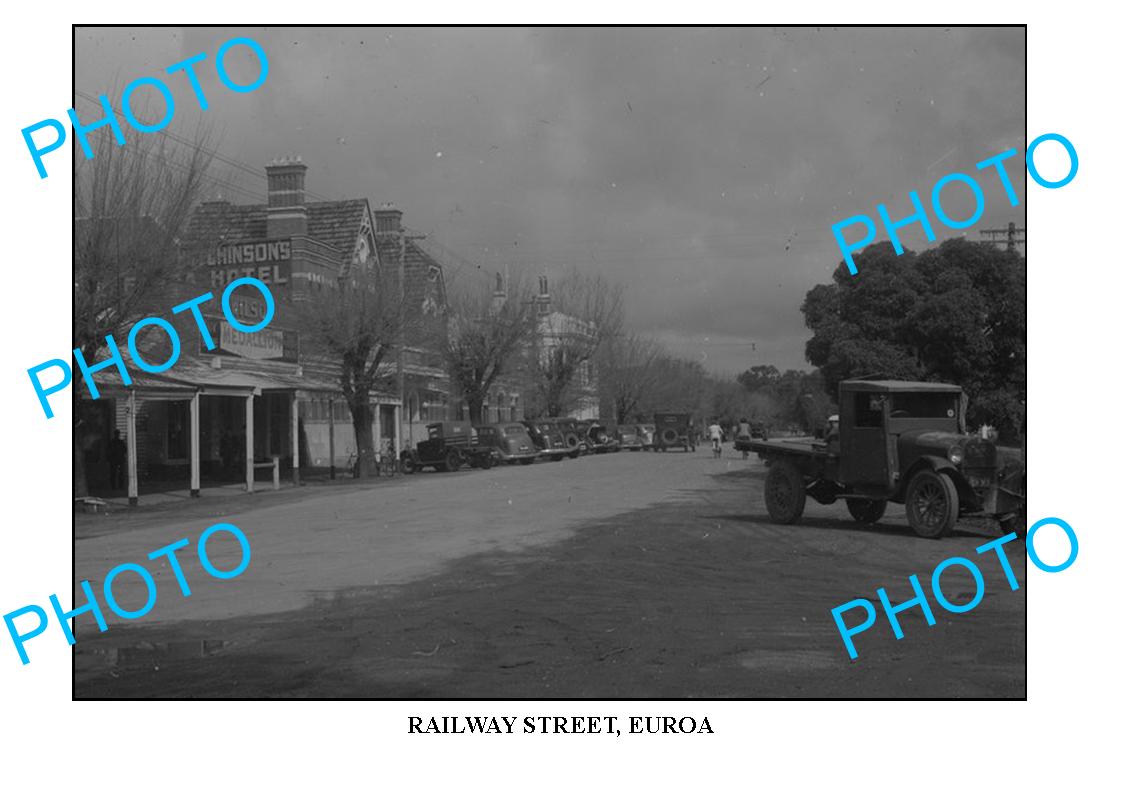 LARGE PHOTO OF OLD RAILYWAY STREET, EUROA VICTORIA