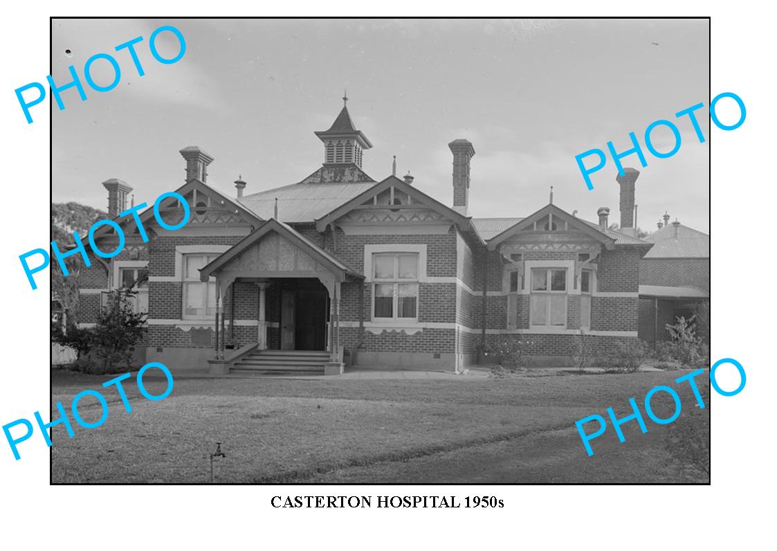 LARGE PHOTO OF OLD CASTERTON HOSPITAL 1950s, VICTORIA