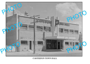 LARGE PHOTO OF OLD CASTERTON TOWN HALL 1950s, VICTORIA