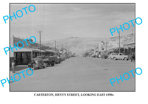 LARGE PHOTO OF OLD CASTERTON, HENTY St 1950s VICTORIA 1