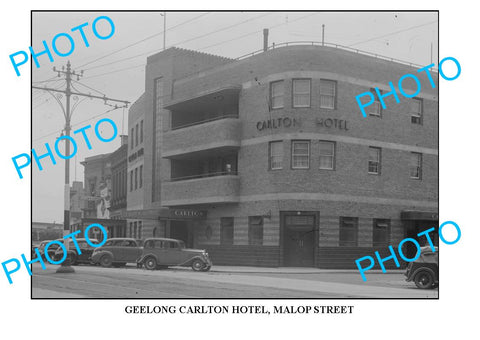 LARGE PHOTO OF OLD CARLTON HOTEL, GEELONG MALOP ST, VIC