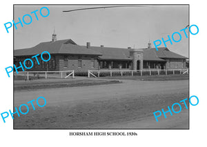 LARGE PHOTO OF OLD HORSHAM HIGH SCHOOL 1930s, VICTORIA