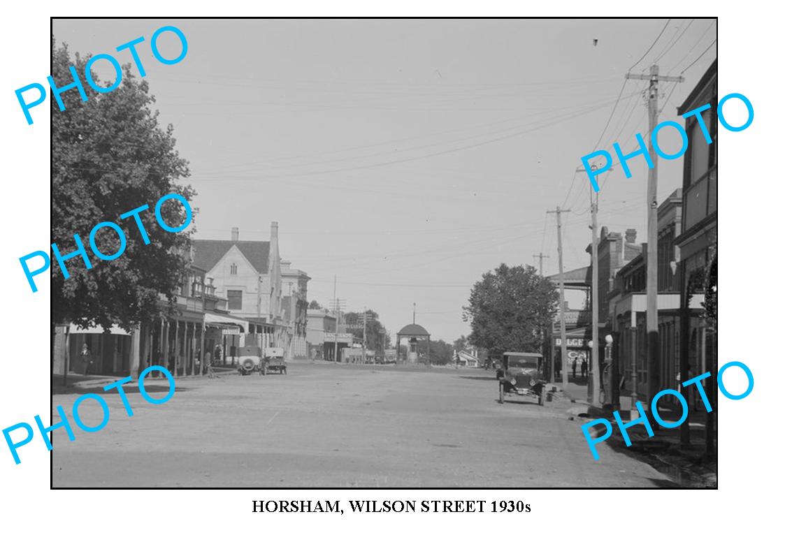 LARGE PHOTO OF OLD HORSHAM, WILSON ST, 1930s, VICTORIA