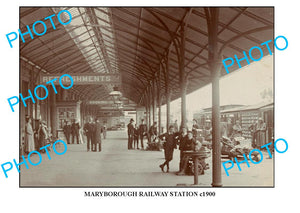 LARGE PHOTO OF OLD MARYBOROUGH, RAILWAY STATION, c1900