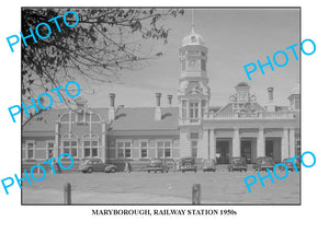 LARGE PHOTO OF OLD MARYBOROUGH, RAILWAY STATION 1950s