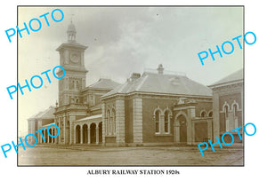 LARGE PHOTO OF OLD ALBURY RAILWAY STATION, 1920s NSW