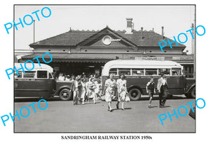 LARGE PHOTO OF OLD SANDRINGHAM RAILWAY STATION, c1950