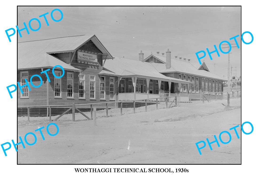 LARGE PHOTO OF OLD WONTHAGGI TECH SCHOOL 1930s, VIC