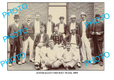 LARGE PHOTO OF OLD AUSTRALIAN CRICKET TEAM, 1895