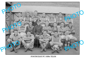 LARGE PHOTO OF OLD FOOTSCRAY FC TEAM c1930, VICTORIA