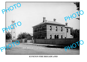 LARGE PHOTO OF OLD KYNETON FIRE BRIGADE c1920, VICTORIA