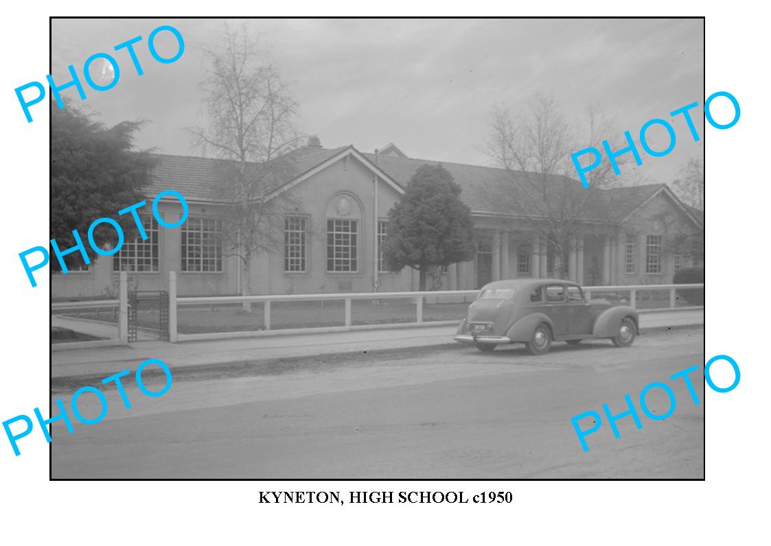 LARGE PHOTO OF OLD KYNETON HIGH SCHOOL c1950, VICTORIA