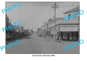 LARGE PHOTO OF OLD KYNETON HIGH St c1900, VICTORIA