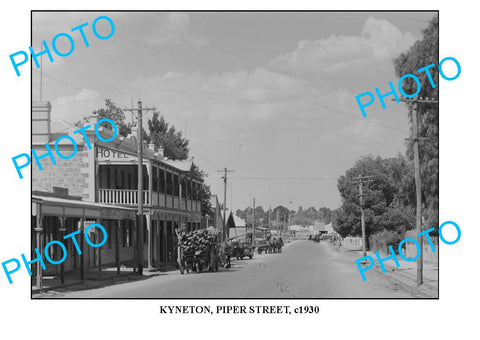 LARGE PHOTO OF OLD KYNETON, PIPER St c1930, VICTORIA