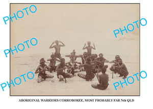 OLD ABORIGINAL LARGE PHOTO, CORROBOREE, Nth QLD c1900