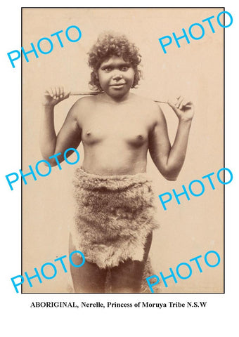 OLD ABORIGINAL LARGE PHOTO, PRINCESS OF MORUYA TRIBE