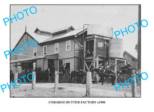 OLD LARGE PHOTO COBARGO BUTTER FACTORY c1900 NSW