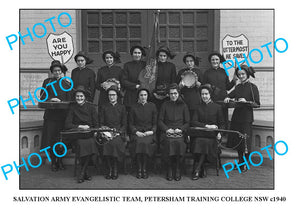 OLD LARGE PHOTO SALVATION ARMY EVANGELIST TEAM c1940 4