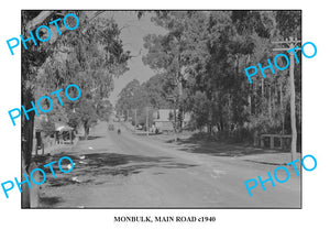 OLD LARGE PHOTO MONBULK MAIN ROAD c1940 VICTORIA