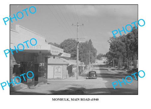 OLD LARGE PHOTO MONBULK MAIN ROAD c1940 VICTORIA 1