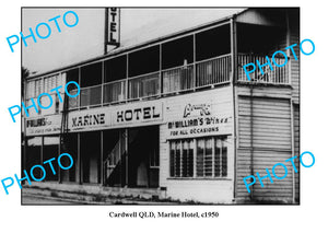 OLD LARGE PHOTO CARDWELL MARINE HOTEL, c1950, QLD