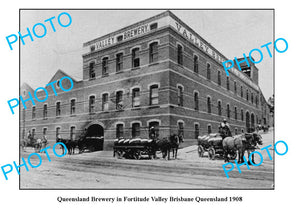 OLD PHOTO QUEENSLAND BREWERY FORTITUDE VALLEY c1908