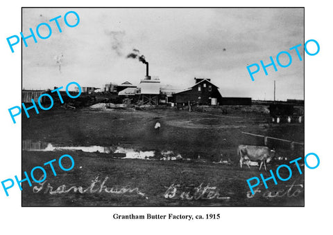 OLD LARGE PHOTO QLD, GRANTHAM DAIRY BUTTER FACTORY c1915