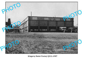 OLD LARGE PHOTO QLD, KINGAROY DAIRY BUTTER FACTORY c1907