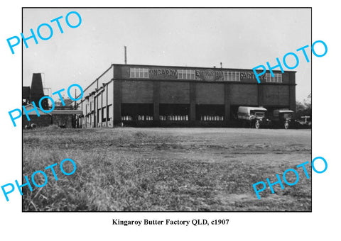 OLD LARGE PHOTO QLD, KINGAROY DAIRY BUTTER FACTORY c1907