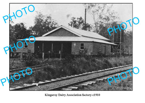 OLD LARGE PHOTO QLD, KINGAROY DAIRY BUTTER FACTORY c1910