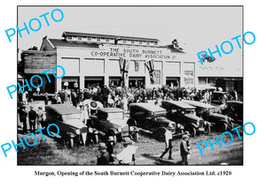 OLD LARGE PHOTO QLD, MURGON, SOUTH BURNETT DAIRY CO-OP BUTTER FACTORY c1920