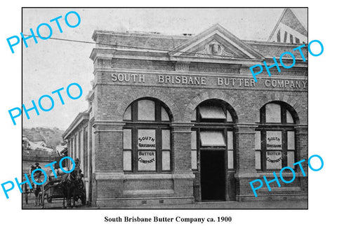 OLD LARGE PHOTO QLD, SOUTH BRISBANE DAIRY BUTTER FACTORY c1900