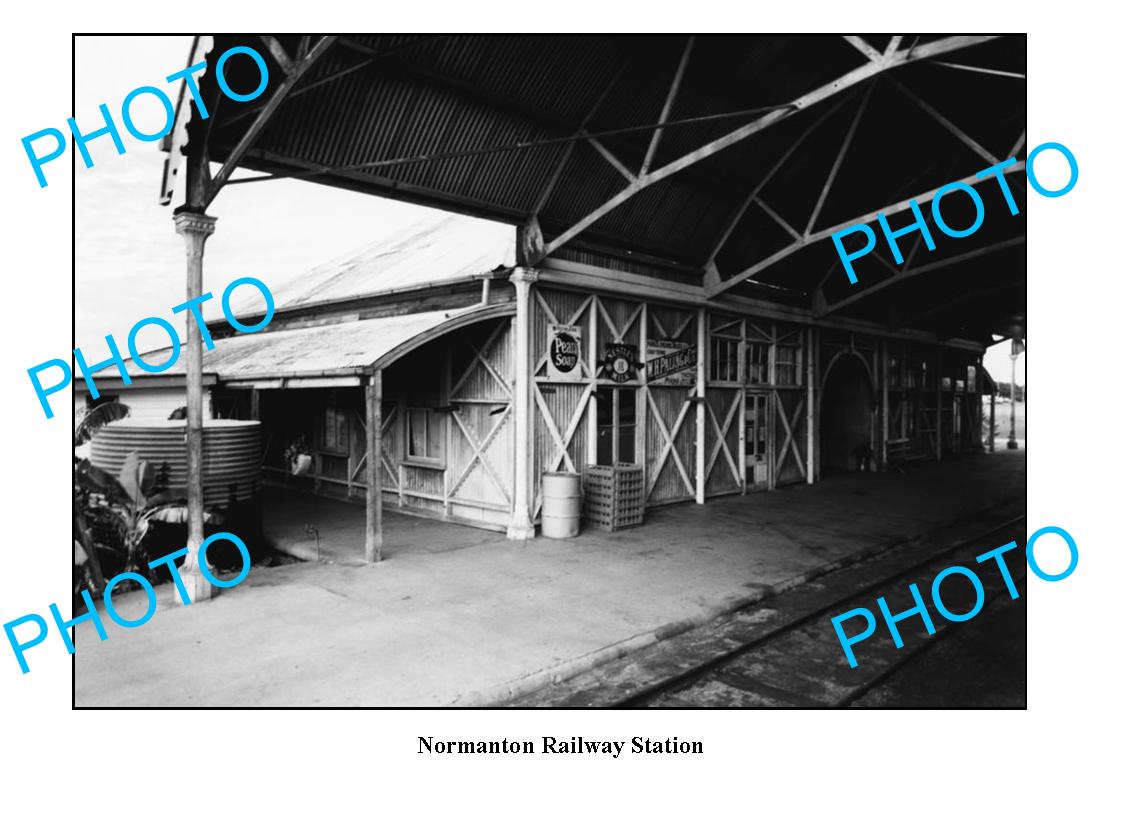 OLD LARGE PHOTO QUEENSLAND, NORMANTON RAILWAY STATION