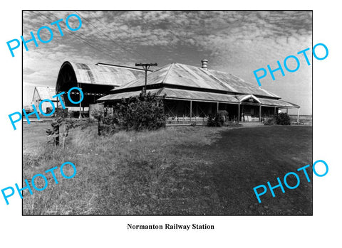 OLD LARGE PHOTO QUEENSLAND, NORMANTON RAILWAY STATION 1