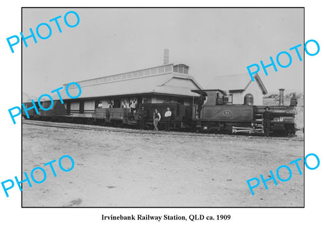 OLD LARGE PHOTO IRVINEBANK RAILWAY STATION c1909 QLD