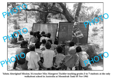 OLD LARGE PHOTO, YALATA ABORIGINAL MISSION, 1961 WALKABOUT SCHOOL