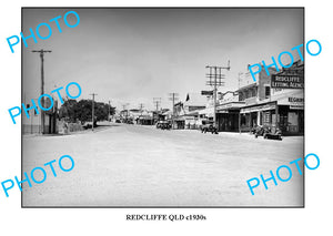 OLD LARGE PHOTO, BRISBANE QUEENSLAND, REDCLIFFE 1930s MAIN STREET