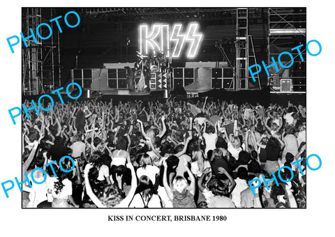 OLD LARGE PHOTO, BRISBANE QLD, KISS CONCERT 1980