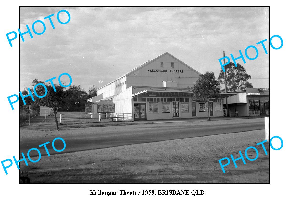 OLD LARGE PHOTO, BRISBANE QLD, KALLANGUR THEATRE c1958