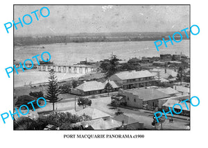 OLD LARGE PHOTO, PANORAMA OF PORT MACQUARIE c1900 NSW