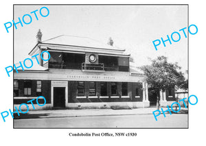 OLD LARGE PHOTO, CONDOBOLIN POST OFFICE NSW, c1930