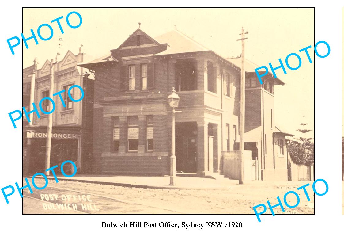 OLD LARGE PHOTO, DULWICH HILL POST OFFICE, SYDNEY NSW c1920