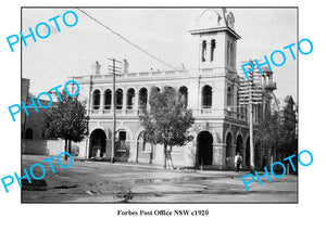 OLD LARGE PHOTO, FORBES POST OFFICE, NSW c1920