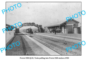 OLD LARGE PHOTO, FOREST HILL RAILWAY STATION, QLD c1920